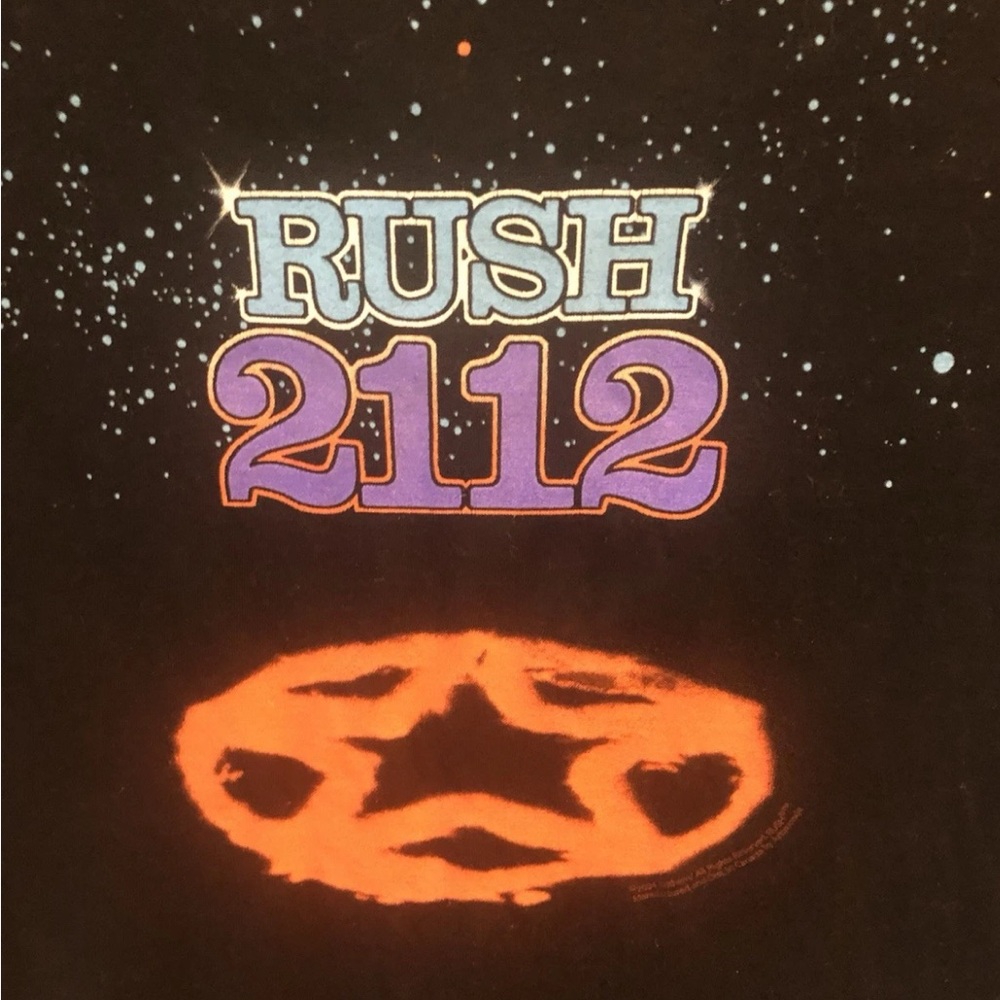 Vintage Concert Tee Rush 2112 - 1976 - Large